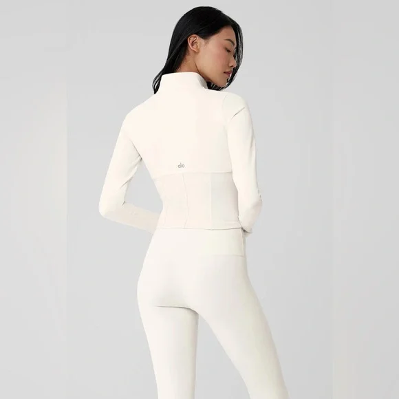 ALO | corset full zip jacket | ivory XXS - Picture 2 of 7